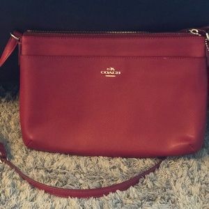 Red Coach Crossbody Bag